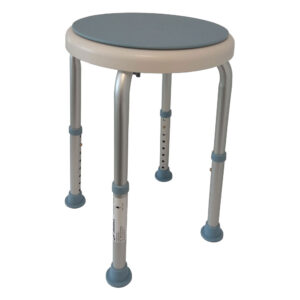 Stołek prysznicowy okrągły z obrotowym siedziskiem